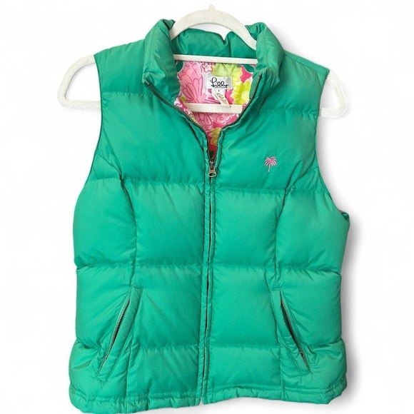 ✨ Lilly Pulitzer Goose Down Puffer Vest | Sz S ✨ - Picture 1 of 11